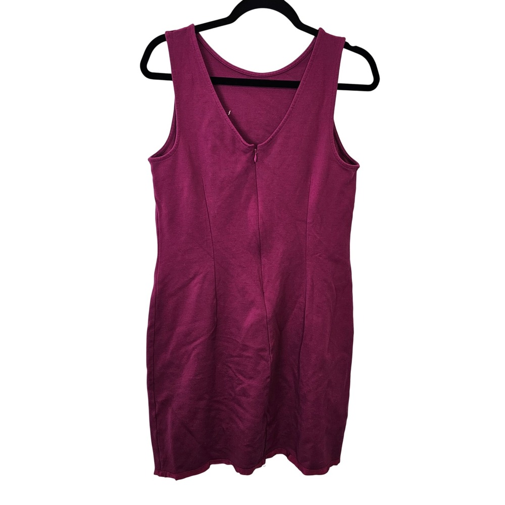 J. Crew Factory Viscose-blend Magenta Sleeveless Mini Dress Size Medium - Picture 7 of 7